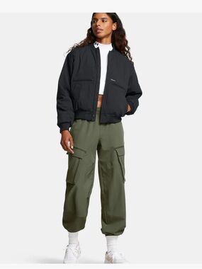 Black Bomber Jacket - Under Armour XS New with tags $130